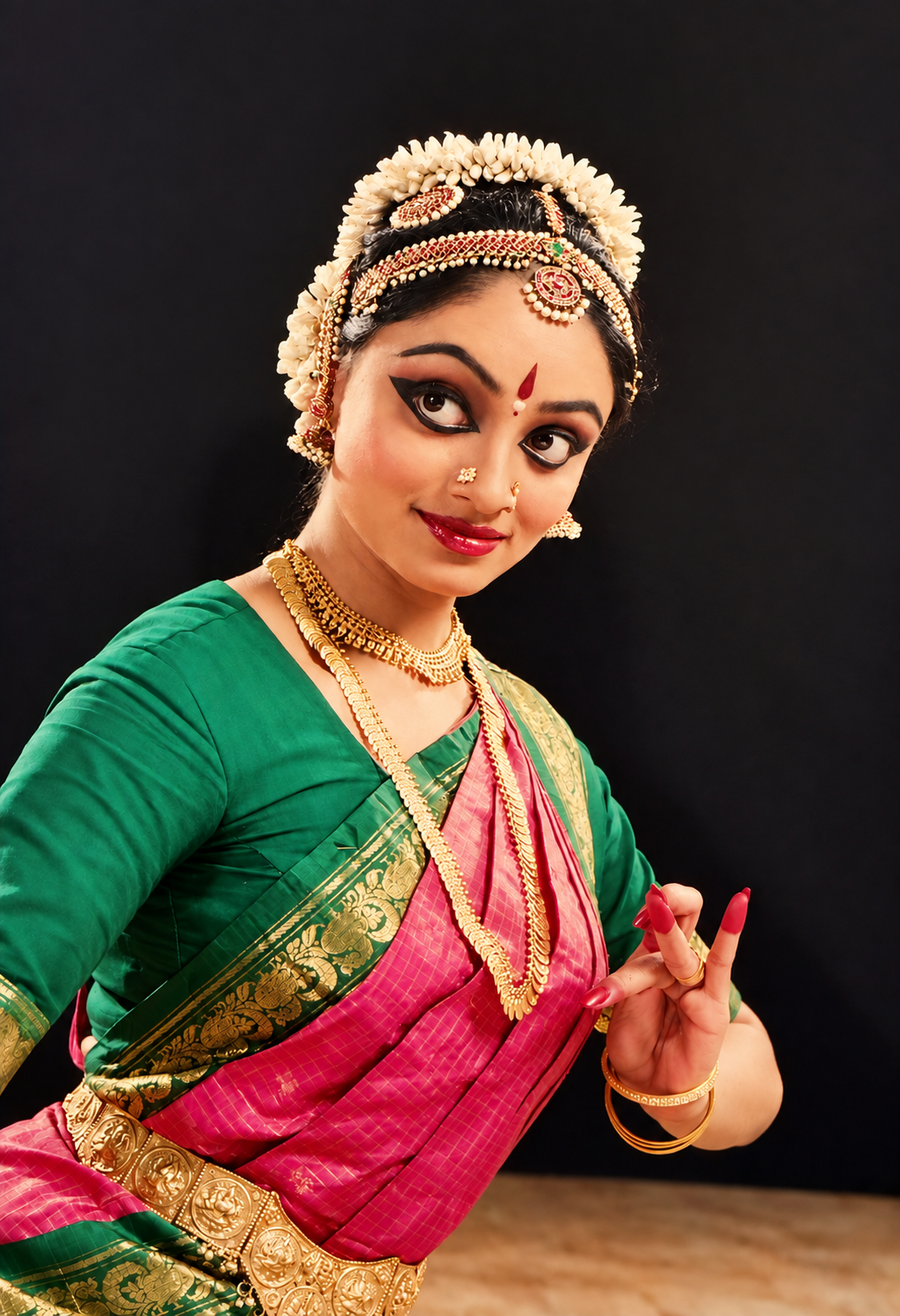 Bharathanatyam dancer portrait